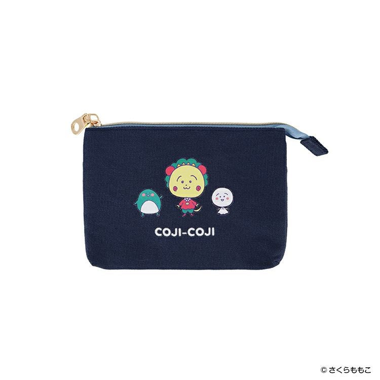 レア　未使用品　こじこじ　KOJIKOJI 収納ポケット　平成レトロ　ポケット コジコジ】3ポケットポーチ（コジコジ/トミー/テル子）IP905197