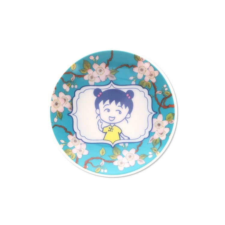 豆皿（シノワズリ/ブルー）　ちびまる子ちゃん　中華食器　食器特集