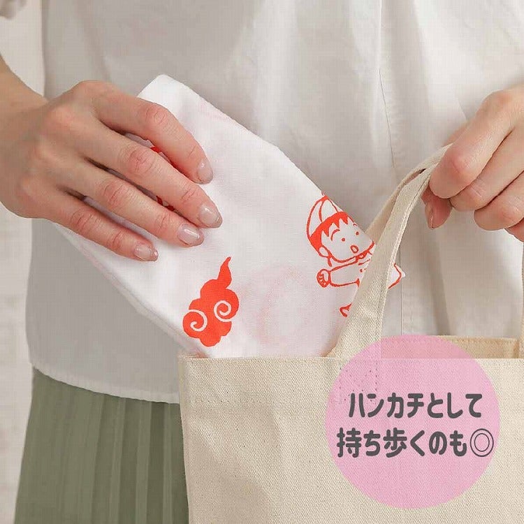 ちびまる子ちゃん 手ぬぐい シノワズリ タオル　ハンカチ　まる子