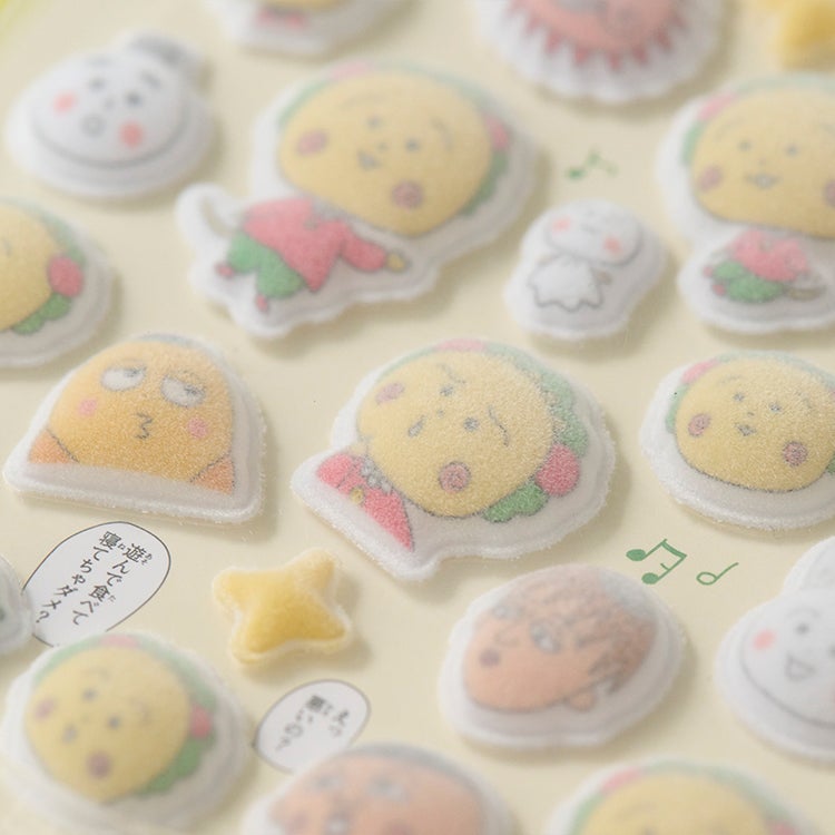 コジコジ　フロッキードロップステッカー　COJICOJI　ステーショナリー　ステッカー　シール　ぷくぷくシール　シール帳