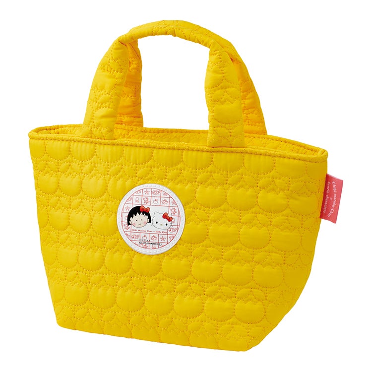 ちびまる子ちゃん×サンリオキャラクターズ キルティングランチバッグ　お弁当バック　ミニトートバック
