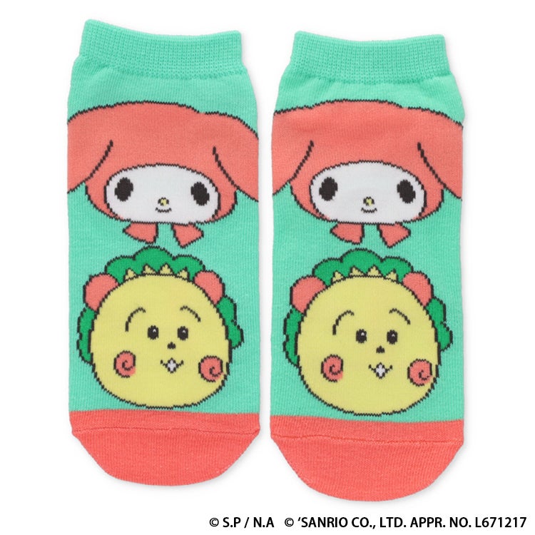 コジコジ×サンリオキャラクターズ キャラックス　マイメロ　大人靴下
