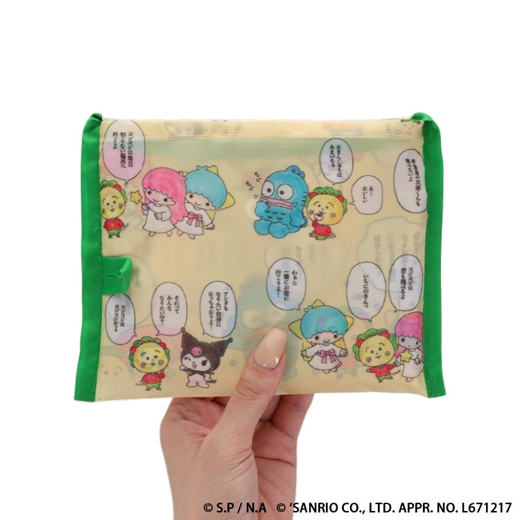 コジコジ×サンリオキャラクターズ ショッピングバッグ　パターン　おしゃべり　エコバック　収納バック