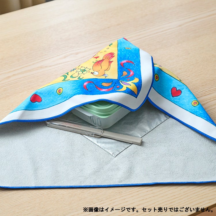 コジコジ　ぴったり保冷クロス　くっつく弁当袋　　コジコジとオウム　保冷バック