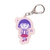 ちびまる子ちゃん　蓄光アクリルキーホルダー　♪　音符　光る　キーホルダー　暗闇