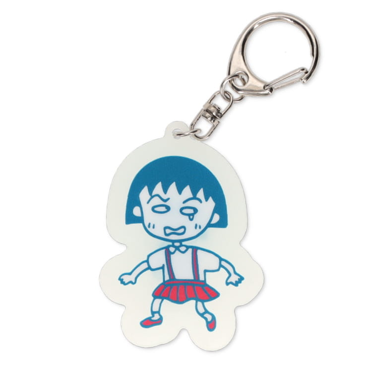 ちびまる子ちゃん　蓄光アクリルキーホルダー　フンだ　光る　キーホルダー　暗闇