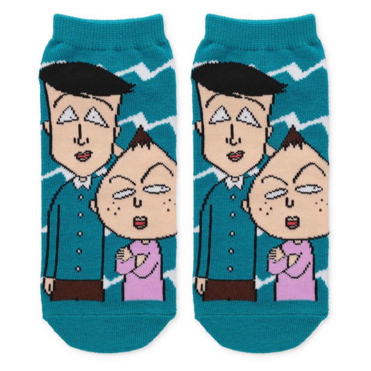 ちびまる子ちゃん　キャラックス　大人靴下　藤木＆永沢/ギザギザ