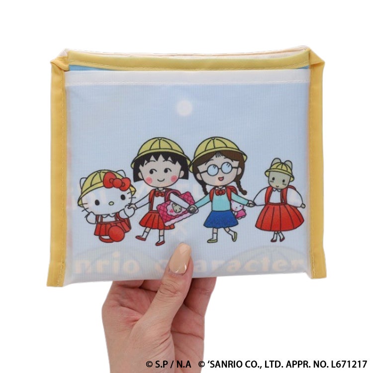ちびまる子ちゃん×サンリオキャラクターズ ショッピングバッグ　キティちゃん　エコバック　買い物バック　収納　みつや　甘味処