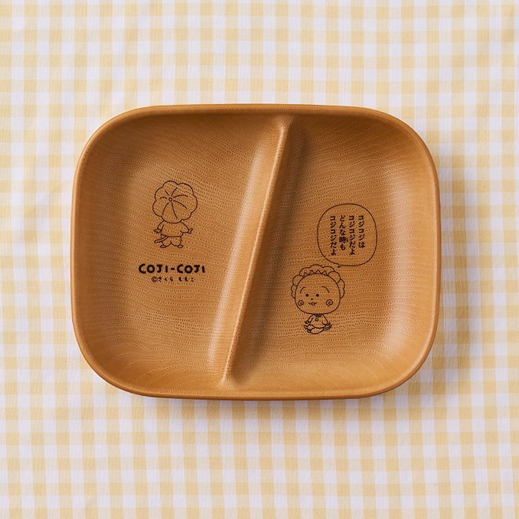【コジコジ】スクエアワンプレート　木皿　朝食　パン　皿　食器