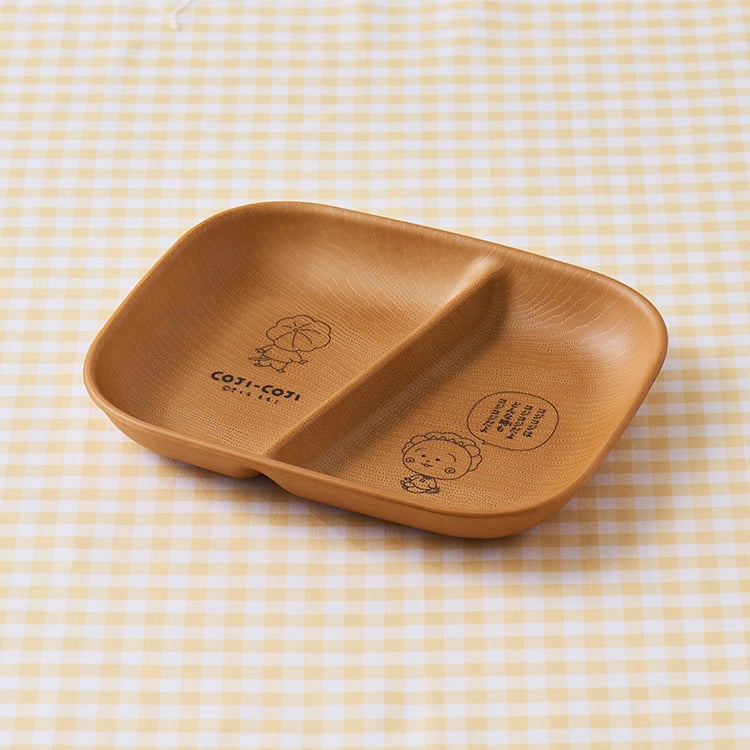 【コジコジ】スクエアワンプレート　木皿　朝食　パン　皿　食器