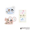 ちびまる子ちゃん×クレヨンしんちゃん クリアステッカー4枚セット　シール　人気のシール　ぷくぷく