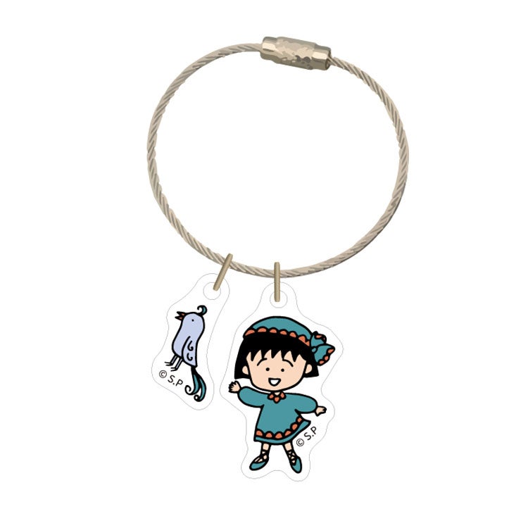 【ちびまる子ちゃん】アクリルキーリング（エキゾチック/トリ）　キーホルダー　キーリング　雑貨