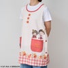 【ちびまる子ちゃん】モンチッチ×ちびまる子ちゃん エプロン（レッド） 保育士　料理　ファッション