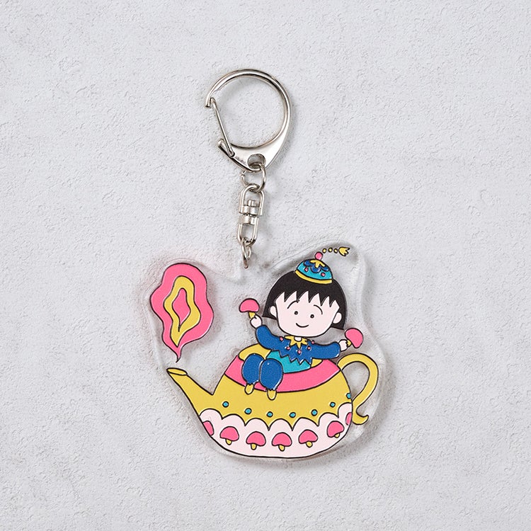 【ちびまる子ちゃん】アクリルキーホルダー（エキゾチック/きのこ）　クリアキーホルダー