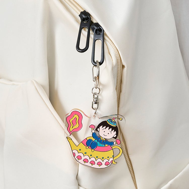 【ちびまる子ちゃん】アクリルキーホルダー（エキゾチック/きのこ）　クリアキーホルダー