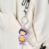  【ちびまる子ちゃん】ラバーキーホルダー（エキゾチック/パープル）　雑貨　小物
