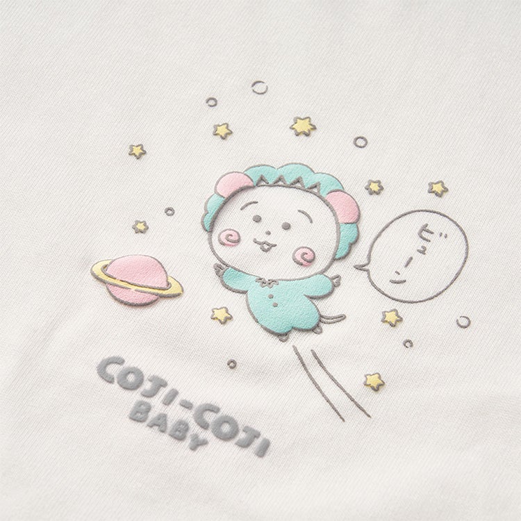 【コジコジ】COJI-COJI BABY ぷっくり 大人用Tシャツ（Mサイズ）　白T
