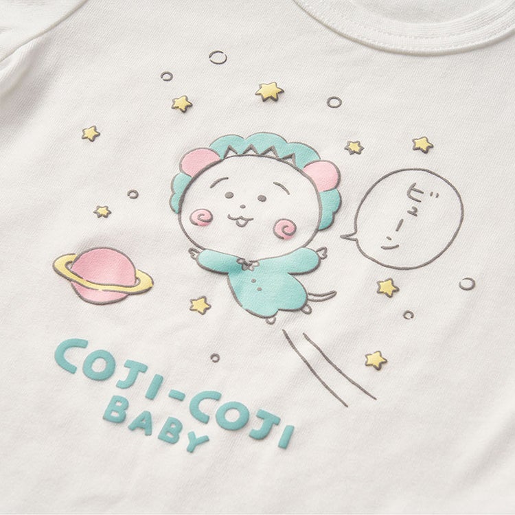 【コジコジ】COJI-COJI BABY ぷっくり 子供用Tシャツ（80サイズ）　白T　キッズT