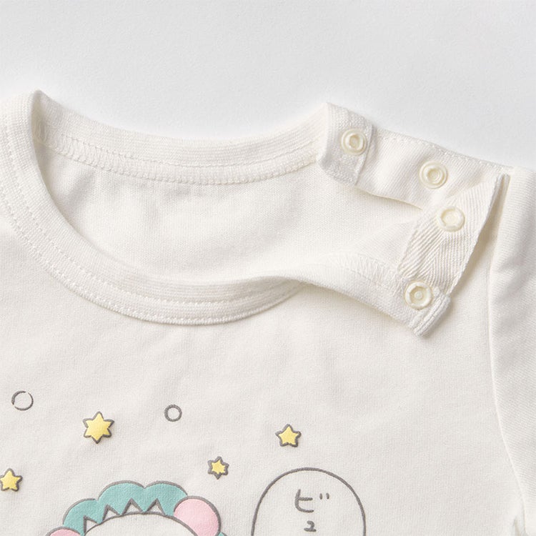 【コジコジ】COJI-COJI BABY ぷっくり 子供用Tシャツ（80サイズ）　白T　キッズT