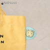【ちびまる子ちゃん】ちびまる子ちゃん×クレヨンしんちゃん カラーマチ付きバッグ（KV/YE）　トートバッグ　買い物バッグ　キャラクターバッグ