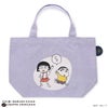【ちびまる子ちゃん】ちびまる子ちゃん×クレヨンしんちゃん カラーマチ付きバッグ（じゃ/PU）　キャラクターバッグ　トートバック　買い物バッグ