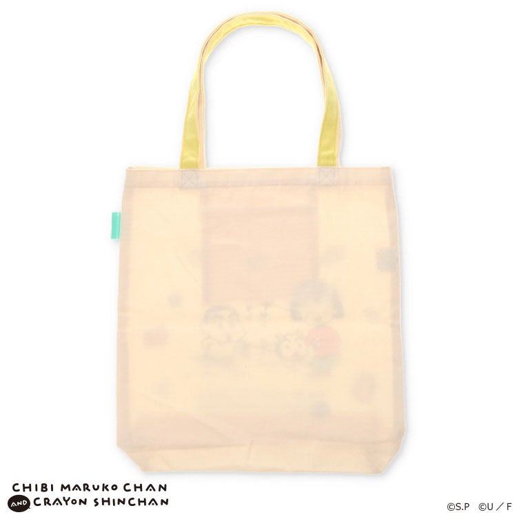 【ちびまる子ちゃん】ちびまる子ちゃん×クレヨンしんちゃん グッディバッグ（KV/YE）　トートバッグ　キャラクターバッグ　買い物バッグ