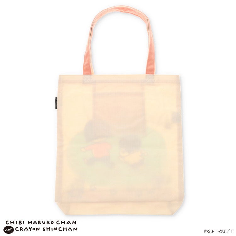 【ちびまる子ちゃん】ちびまる子ちゃん×クレヨンしんちゃん グッディバッグ（ダッ/GR）　トートバッグ　買い物バッグ　キャラクターバッグ