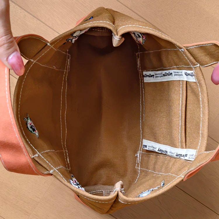 【コジコジ】millvalley a little bag【当店オリジナル】　バッグ　ハンドトートバッグ　刺繡バッグ　コラボ　millvalley　millvalleyバッグ　ミルバレー　ミルバレーバッグ