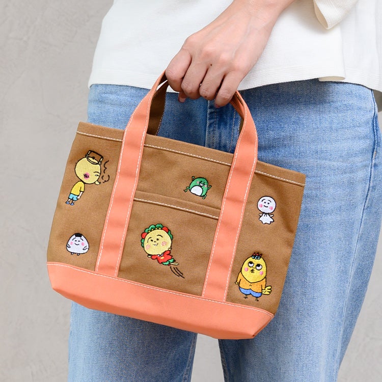 【コジコジ】millvalley a little bag【当店オリジナル】　バッグ　ハンドトートバッグ　刺繡バッグ　コラボ　millvalley　millvalleyバッグ　ミルバレー　ミルバレーバッグ