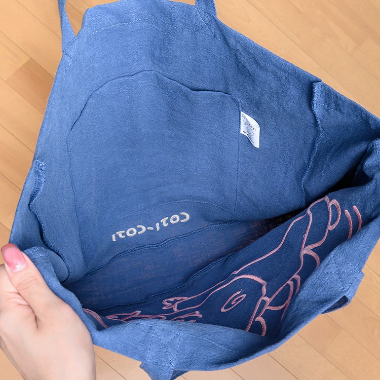 【コジコジ】millvalley big square bag【当店オリジナル】 バッグ　トートバッグ　コラボ　限定　刺繡バッグ　millvalley　millvalleyバッグ　ミルバレー　ミルバレーバッグ