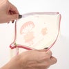 【ちびまる子ちゃん】メッシュポーチフラット（PK）　小物入れ　雑貨　ポーチ　化粧ポーチ　シール入れ　メッシュ　キャラクター　グッズ